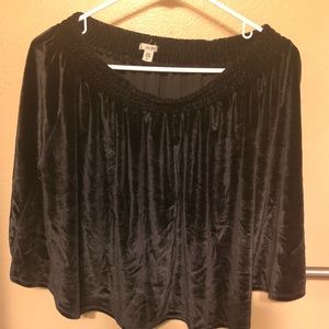 Urban Outfitters Ecote Velvet black skirt